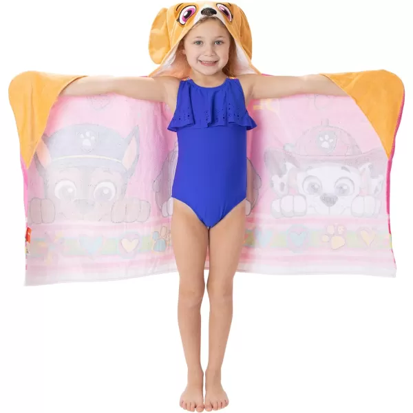 Barbie BathPoolBeach Soft Cotton Terry Hooded Towel Wrap 24 in x 50 in By Franco Kids24 in x 50 in Multicolors