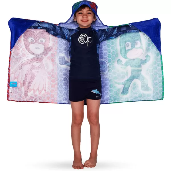 Barbie BathPoolBeach Soft Cotton Terry Hooded Towel Wrap 24 in x 50 in By Franco Kids24 in x 50 in Pj Masks