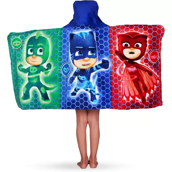 Barbie BathPoolBeach Soft Cotton Terry Hooded Towel Wrap 24 in x 50 in By Franco Kids24 in x 50 in Pj Masks