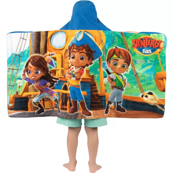 Barbie BathPoolBeach Soft Cotton Terry Hooded Towel Wrap 24 in x 50 in By Franco Kids24 in x 50 in Santiago of the Seas