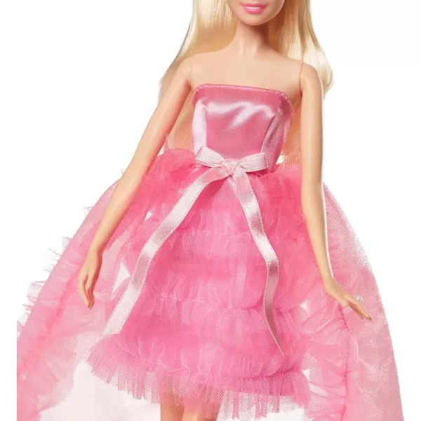 Barbie Birthday Wishes Doll with Blonde Hair and Pink Satin and Tulle Dress Special Occasion Gifts and CollectiblesBarbie Birthday Wishes Doll with Blonde Hair and Pink Satin and Tulle Dress Special Occasion Gifts and Collectibles