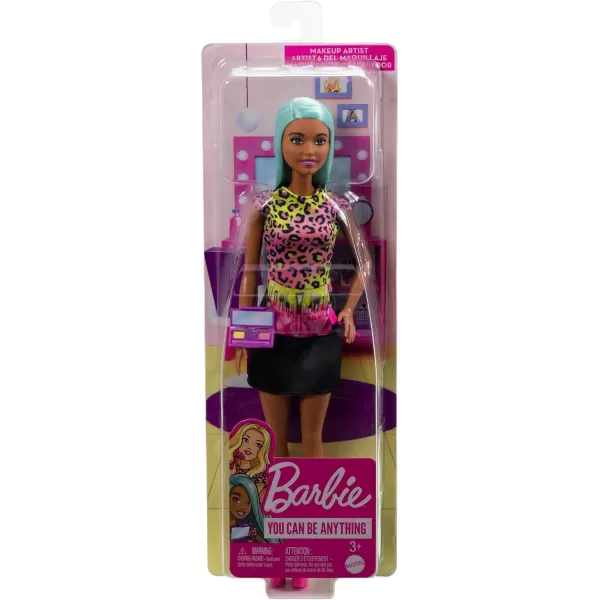 Barbie Careers Fashion Doll ampamp Accessories Pastry Chef Wearing Removable Baking Outfit with Hat ampamp Cake SliceMakeup Artist