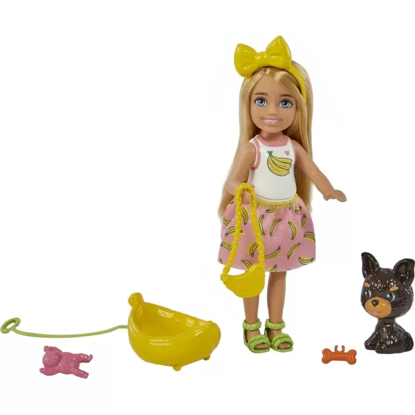 Barbie Chelsea Doll Brunette with Pet Kitten amp Storytelling Accessories Including Pet Bed Cat Toys amp More Toy for 3 Year Olds amp UpBlonde Multicolor