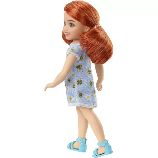 Barbie Chelsea Doll Small Boy Doll with Brown Hair amp Blue Eyes Wearing Gummy Bear TShirt Shorts amp ShoesBumble Bee