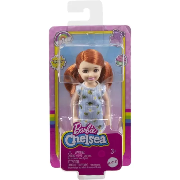 Barbie Chelsea Doll Small Boy Doll with Brown Hair amp Blue Eyes Wearing Gummy Bear TShirt Shorts amp ShoesBumble Bee