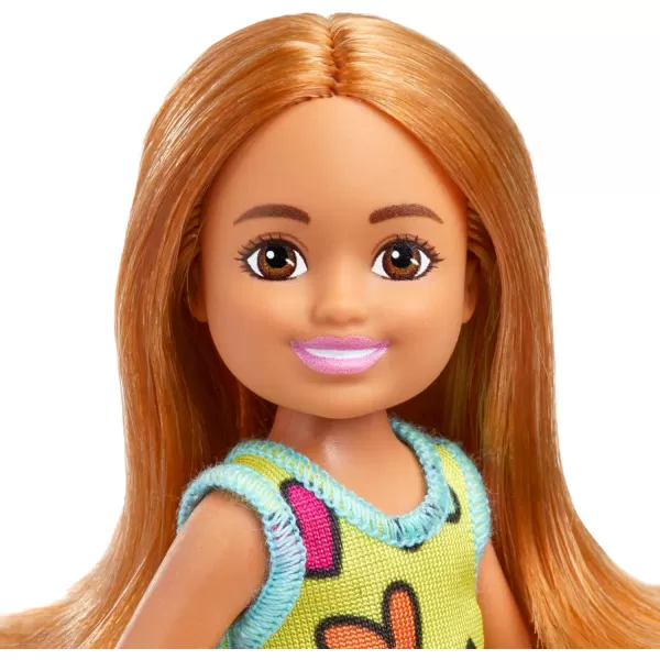 Barbie Chelsea Doll Small Boy Doll with Brown Hair amp Blue Eyes Wearing Gummy Bear TShirt Shorts amp ShoesHearts