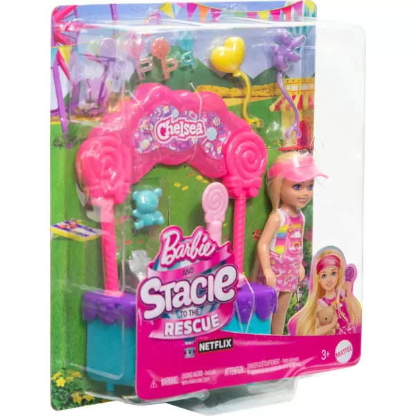 Barbie Chelsea Doll amp Lollipop Stand Playset with Accessories 10Piece Toy Set from and Stacie to The Rescue MovieBarbie Chelsea Doll amp Lollipop Stand Playset with Accessories 10Piece Toy Set from and Stacie to The Rescue Movie