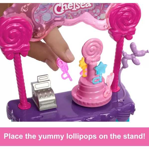 Barbie Chelsea Doll amp Lollipop Stand Playset with Accessories 10Piece Toy Set from and Stacie to The Rescue MovieBarbie Chelsea Doll amp Lollipop Stand Playset with Accessories 10Piece Toy Set from and Stacie to The Rescue Movie