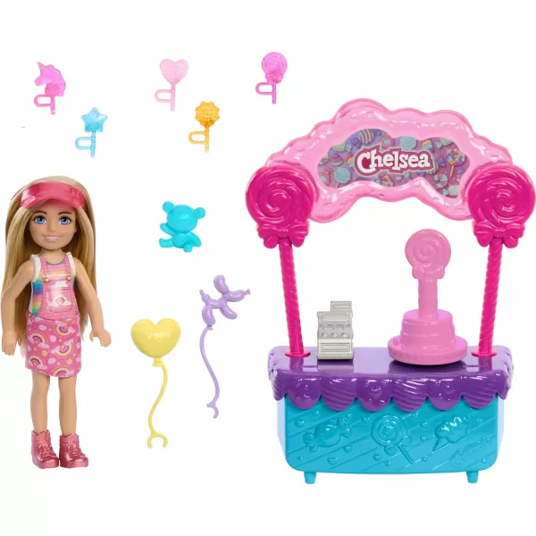 Barbie Chelsea Doll amp Lollipop Stand Playset with Accessories 10Piece Toy Set from and Stacie to The Rescue MovieBarbie Chelsea Doll amp Lollipop Stand Playset with Accessories 10Piece Toy Set from and Stacie to The Rescue Movie