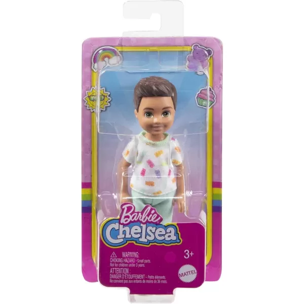 Barbie Chelsea Small Doll in Yellow HeartPrint Dress ampamp Blue Sneakers with Blonde Ponytail ampamp Blue EyesGummy Bear