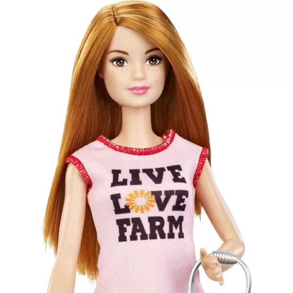 Barbie Chicken Farmer Doll RedHaired and Playset with Henhouse 3 Chickens 2 Chicks and More CareerThemed Toy for 3 to 7 Year Olds Amazon ExclusiveBarbie Chicken Farmer Doll amp Playset