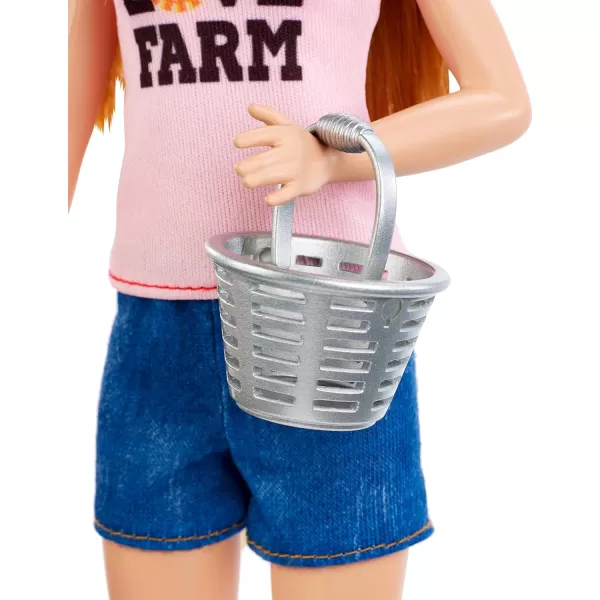 Barbie Chicken Farmer Doll RedHaired and Playset with Henhouse 3 Chickens 2 Chicks and More CareerThemed Toy for 3 to 7 Year Olds Amazon ExclusiveBarbie Chicken Farmer Doll amp Playset