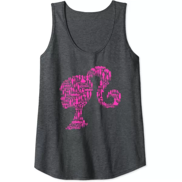 Barbie Classic Silhouette Tank TopDark Heather Grey