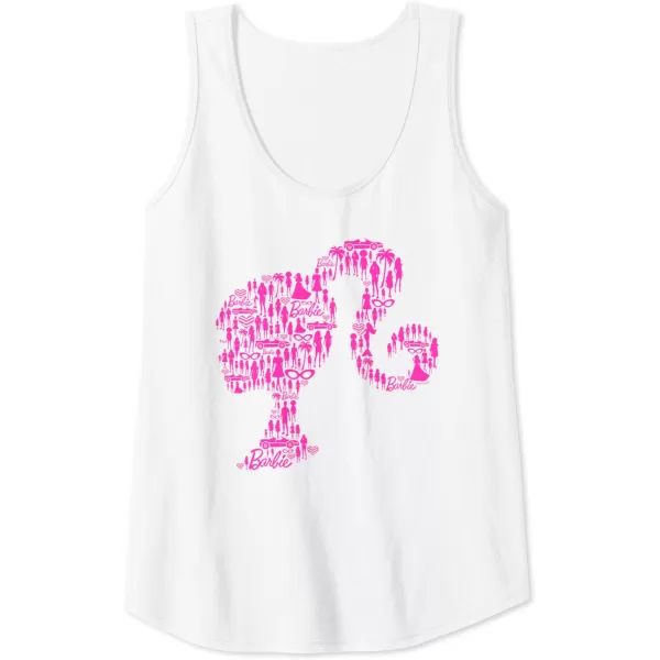 Barbie Classic Silhouette Tank TopWhite