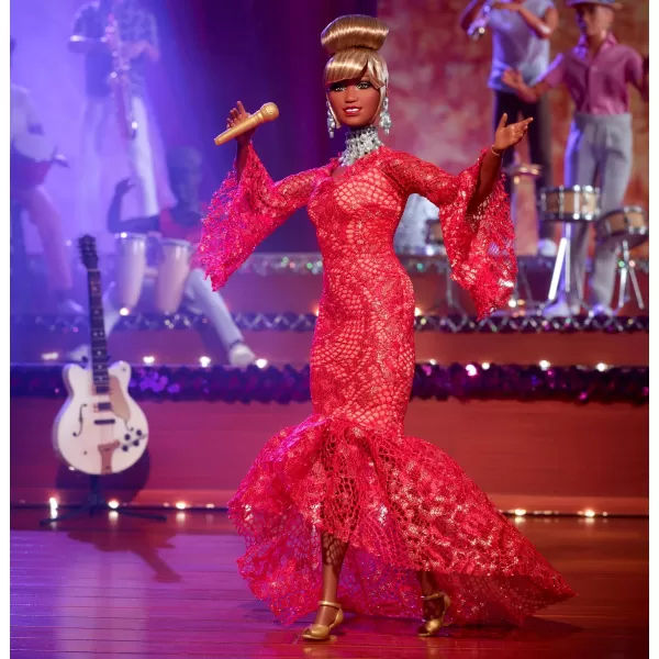 Barbie Collector Doll Queen of Salsa Celia Cruz in Red Lace Dress Barbie Inspiring Women SeriesBarbie Collector Doll Queen of Salsa Celia Cruz in Red Lace Dress Barbie Inspiring Women Series