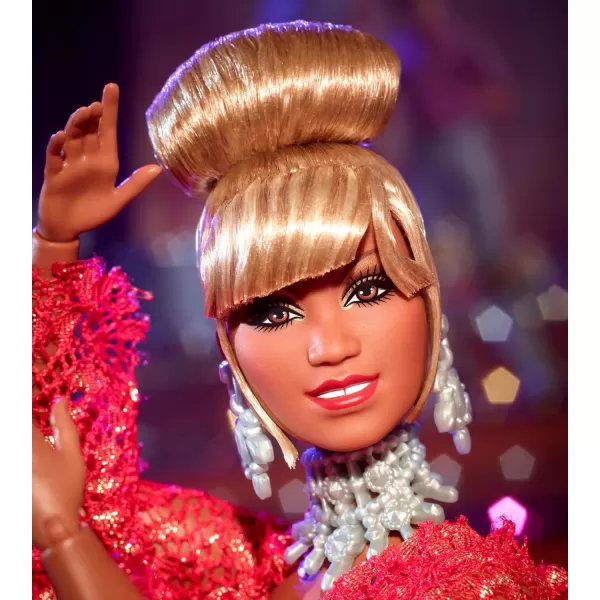 Barbie Collector Doll Queen of Salsa Celia Cruz in Red Lace Dress Barbie Inspiring Women SeriesBarbie Collector Doll Queen of Salsa Celia Cruz in Red Lace Dress Barbie Inspiring Women Series