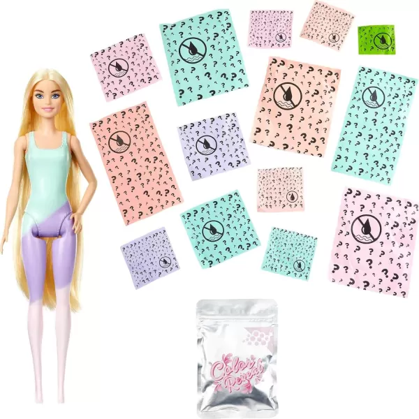 Barbie Color Reveal Doll with 7 Surprises Color Change and Accessories Palm Trees Series styles may vary Barbie Color Reveal Doll with 7 Surprises Color Change and Accessories Palm Trees Series styles may vary 