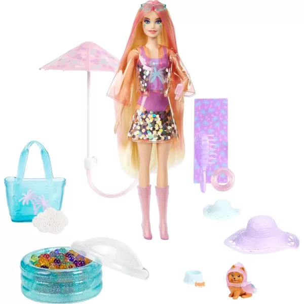 Barbie Color Reveal Doll with 7 Surprises Color Change and Accessories Palm Trees Series styles may vary Barbie Color Reveal Doll with 7 Surprises Color Change and Accessories Palm Trees Series styles may vary 