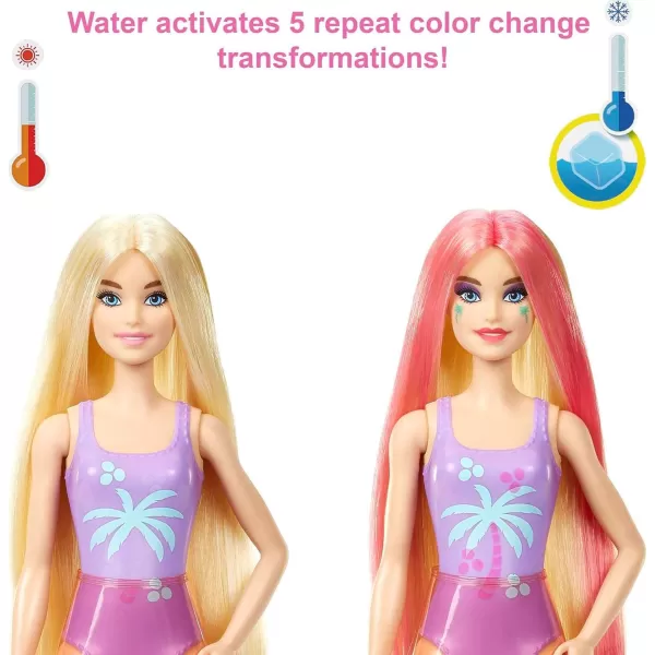 Barbie Color Reveal Doll with 7 Surprises Color Change and Accessories Palm Trees Series styles may vary Barbie Color Reveal Doll with 7 Surprises Color Change and Accessories Palm Trees Series styles may vary 