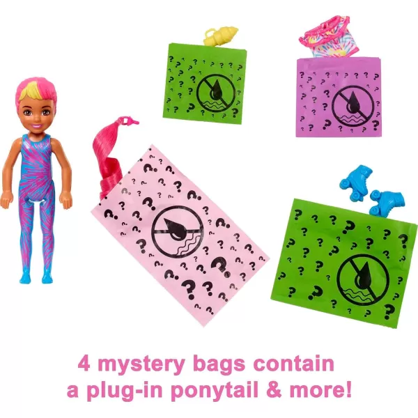 Barbie Color Reveal Small Doll amp Accessories Neon TieDye Series 6 Surprises 1 Chelsea Doll Styles May VaryBarbie Color Reveal Small Doll amp Accessories Neon TieDye Series 6 Surprises 1 Chelsea Doll Styles May Vary