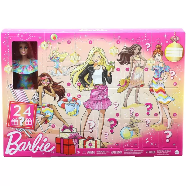 Barbie Cutie Reveal Advent Calendar amp Doll Blue amp Pink Hair 25 Surprises Include Clothes Accessories amp ColorChange Pets2022