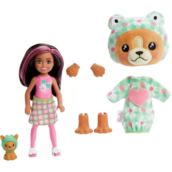 Barbie Cutie Reveal Chelsea Doll amp Accessories Animal Plush Costume amp 6 Surprises Including Color Change Bunny as KoalaDogFrog