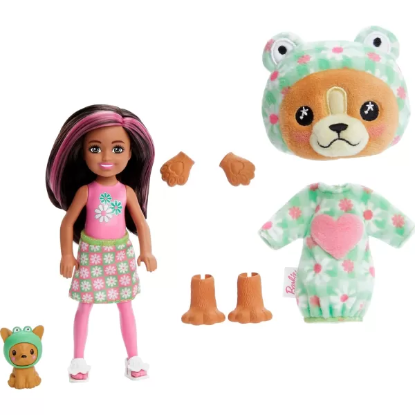 Barbie Cutie Reveal Chelsea Doll amp Accessories Animal Plush Costume amp 6 Surprises Including Color Change Bunny as KoalaDogFrog