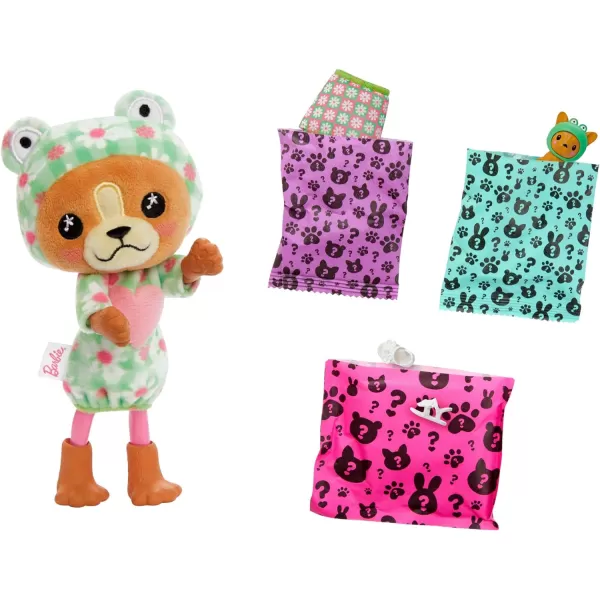 Barbie Cutie Reveal Chelsea Doll amp Accessories Animal Plush Costume amp 6 Surprises Including Color Change Bunny as KoalaDogFrog