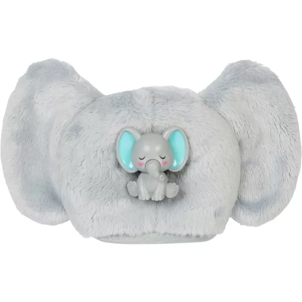 Barbie Cutie Reveal Fashion Doll Jungle Series Elephant Plush Costume 10 Surprises Including Mini Pet amp Color ChangeElephant