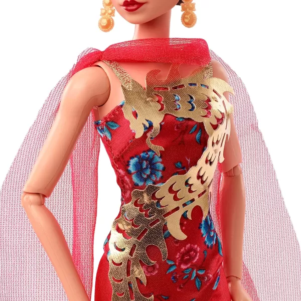 Barbie Doll Anna May Wong for Barbie Inspiring Women Collector Series Barbie Signature Red GownBarbie Doll Anna May Wong for Barbie Inspiring Women Collector Series Barbie Signature Red Gown