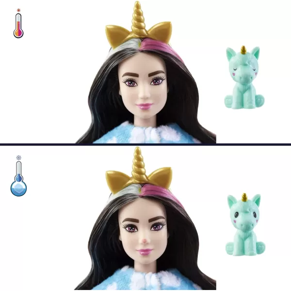 Barbie Doll Cutie Reveal Unicorn Plush Costume Doll with 10 Surprises Mini Pet Unicorn Color Change and Accessories Fantasy SeriesBarbie Doll Cutie Reveal Unicorn Plush Costume Doll with 10 Surprises Mini Pet Unicorn Color Change and Accessories Fantasy Series