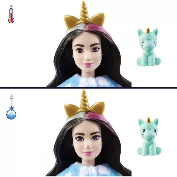 Barbie Doll Cutie Reveal Unicorn Plush Costume Doll with 10 Surprises Mini Pet Unicorn Color Change and Accessories Fantasy SeriesBarbie Doll Cutie Reveal Unicorn Plush Costume Doll with 10 Surprises Mini Pet Unicorn Color Change and Accessories Fantasy Series