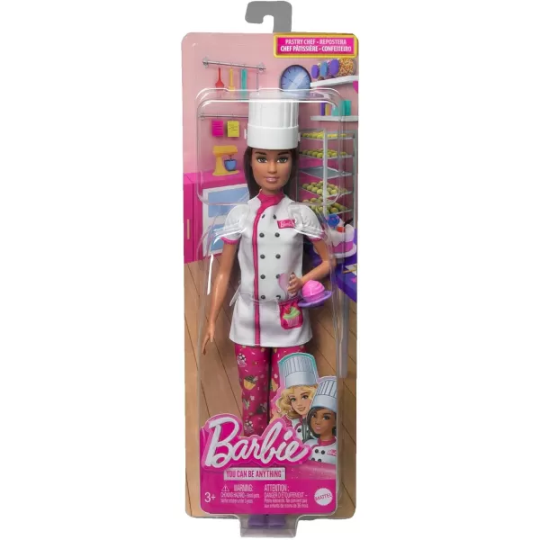 Barbie Doll amp Accessories Career Pastry Chef Doll with Hat and Cake SlicePastry Chef