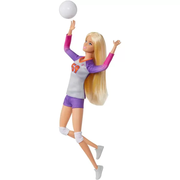 Barbie Doll amp Accessories Made to Move Career Volleyball Player Doll with Uniform and BallBarbie Doll amp Accessories Made to Move Career Volleyball Player Doll with Uniform and Ball