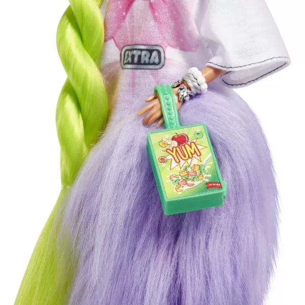 Barbie Doll and Accessories Barbie Extra Fashion Doll with Neon Green Hair and Feather Boa Pet ParrotBarbie Doll and Accessories Barbie Extra Fashion Doll with Neon Green Hair and Feather Boa Pet Parrot