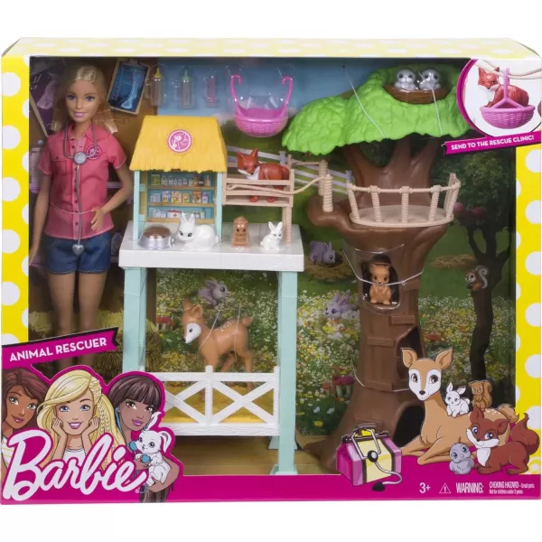 Barbie Doll and Animal Rescue Center with 8 AnimalsBarbie Doll and Animal Rescue Center with 8 Animals