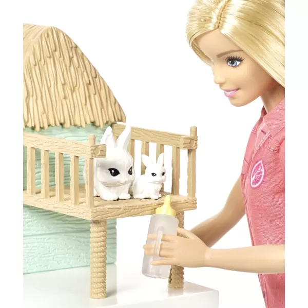 Barbie Doll and Animal Rescue Center with 8 AnimalsBarbie Doll and Animal Rescue Center with 8 Animals