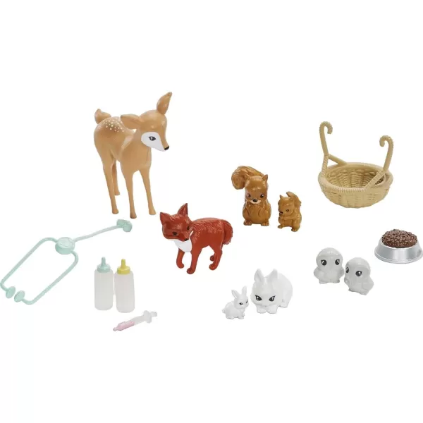 Barbie Doll and Animal Rescue Center with 8 AnimalsBarbie Doll and Animal Rescue Center with 8 Animals