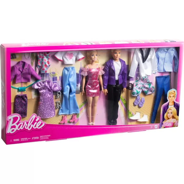 Barbie Doll and Ken Doll Fashion Set with Clothes and Accessories Dresses Tees Pants Swimsuits and More Amazon ExclusiveBarbie Doll and Ken Doll Fashion Set with Clothes and Accessories Dresses Tees Pants Swimsuits and More Amazon Exclusive