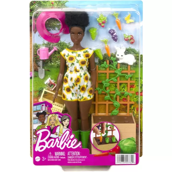 Barbie Doll and Kitchen Playset Petite Brunette with Pet Kitten and Baking Accessories Oven and Spinning MixerBox Multi