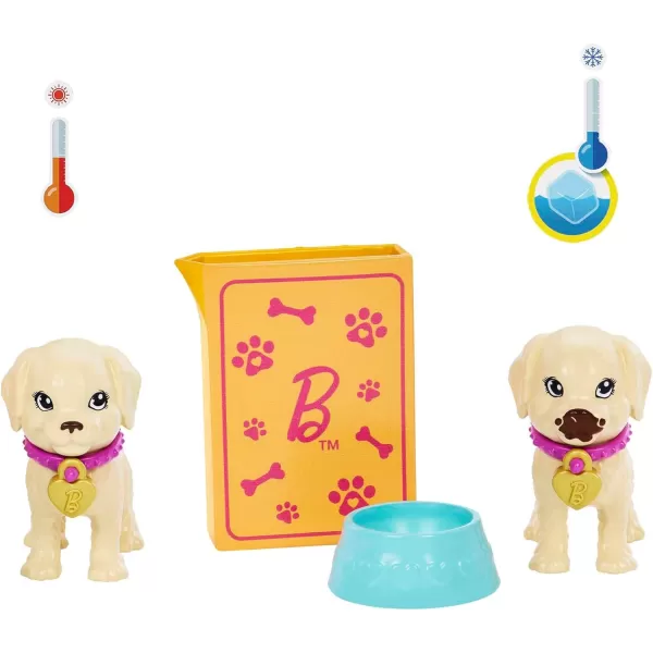 Barbie Doll and Pets Blonde Doll with Mommy Dog 3 Newborn Puppies with ColorChange Feature and Pet AccessoriesAdopt a Pup  Blonde