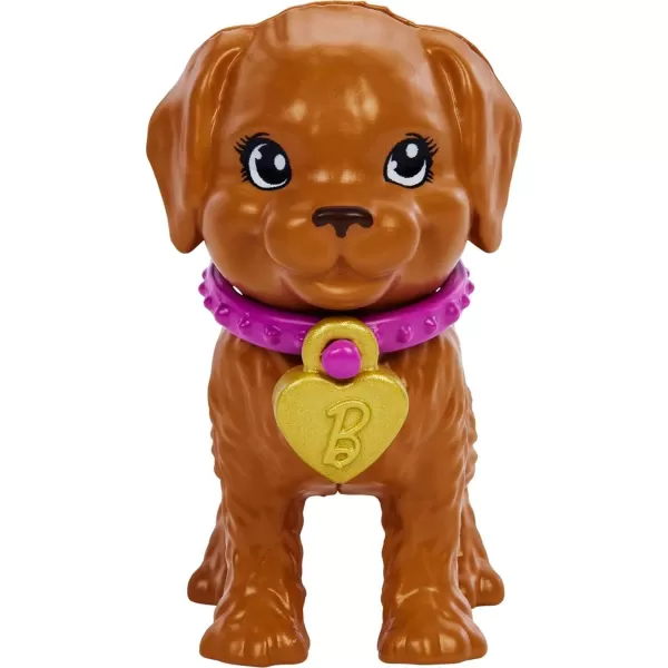 Barbie Doll and Pets Blonde Doll with Mommy Dog 3 Newborn Puppies with ColorChange Feature and Pet AccessoriesAdopt a Pup  Brunette