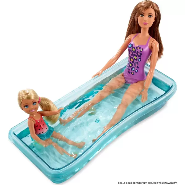 Barbie Dollhouse Portable 1Story Playset with Pool and Accessories for 3 to 7 Year Olds Amazon ExclusiveDoll House SIOC