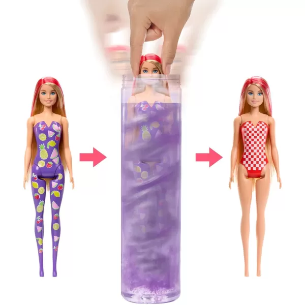 Barbie Dolls and Accessories Color Reveal Doll Scented with 7 Surprises Including Color Change Sweet Fruit SeriesBarbie Dolls and Accessories Color Reveal Doll Scented with 7 Surprises Including Color Change Sweet Fruit Series