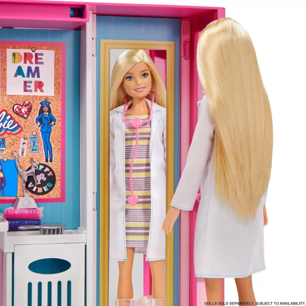 Barbie Dream Closet Playset with 30 Clothes and Accessories Including 5 Outfits Plus Mirror Desk and Rotating RackBarbie Dream Closet Playset with 30 Clothes and Accessories Including 5 Outfits Plus Mirror Desk and Rotating Rack