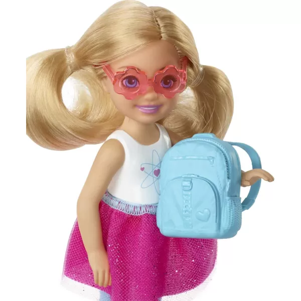 Barbie Dreamhouse Adventures Doll amp Accessories Travel Set with Blonde Chelsea Small Doll Puppy Carrier amp Backpack That OpensChelsea Single