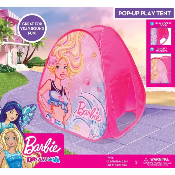 Barbie Dreamland Pop Up Play Tent  Pink Indoor Playhouse for Kids  Gift for Girls  Sunny Days EntertainmentBarbie Dreamland Pop Up Play Tent  Pink Indoor Playhouse for Kids  Gift for Girls  Sunny Days Entertainment