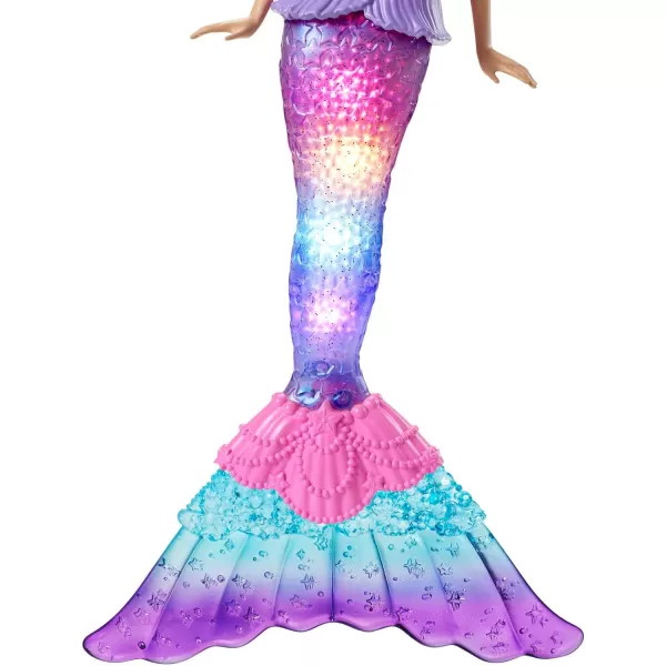 Barbie Dreamtopia Doll Mermaid Toy with WaterActivated LightUp Tail PinkStreaked Hair amp 4 Colorful Light Shows  12 inchesBlonde