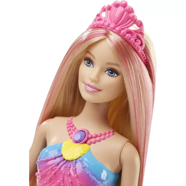 Barbie Dreamtopia Doll Rainbow Lights Mermaid with Glimmering LightUp Rainbow Tail Headband and Blonde HairTwinkle Lights