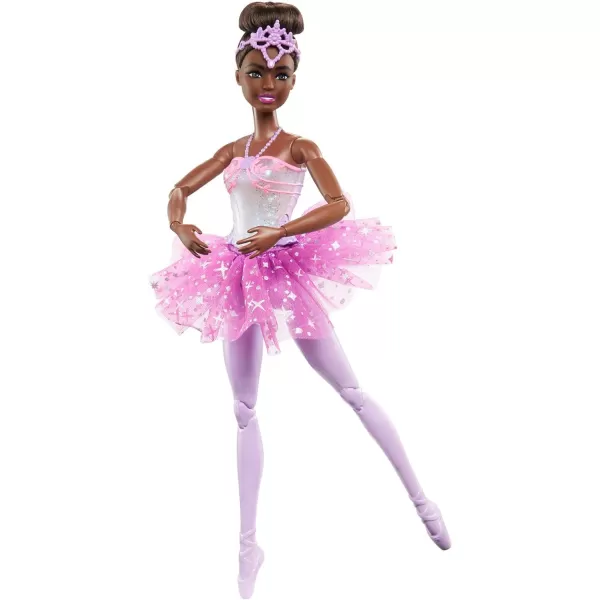 Barbie Dreamtopia Doll Twinkle Lights Posable Ballerina with 5 LightUp Shows Sparkly Pink Tutu Blonde Hair amp TiaraDanceClassicElegant Blackpurple